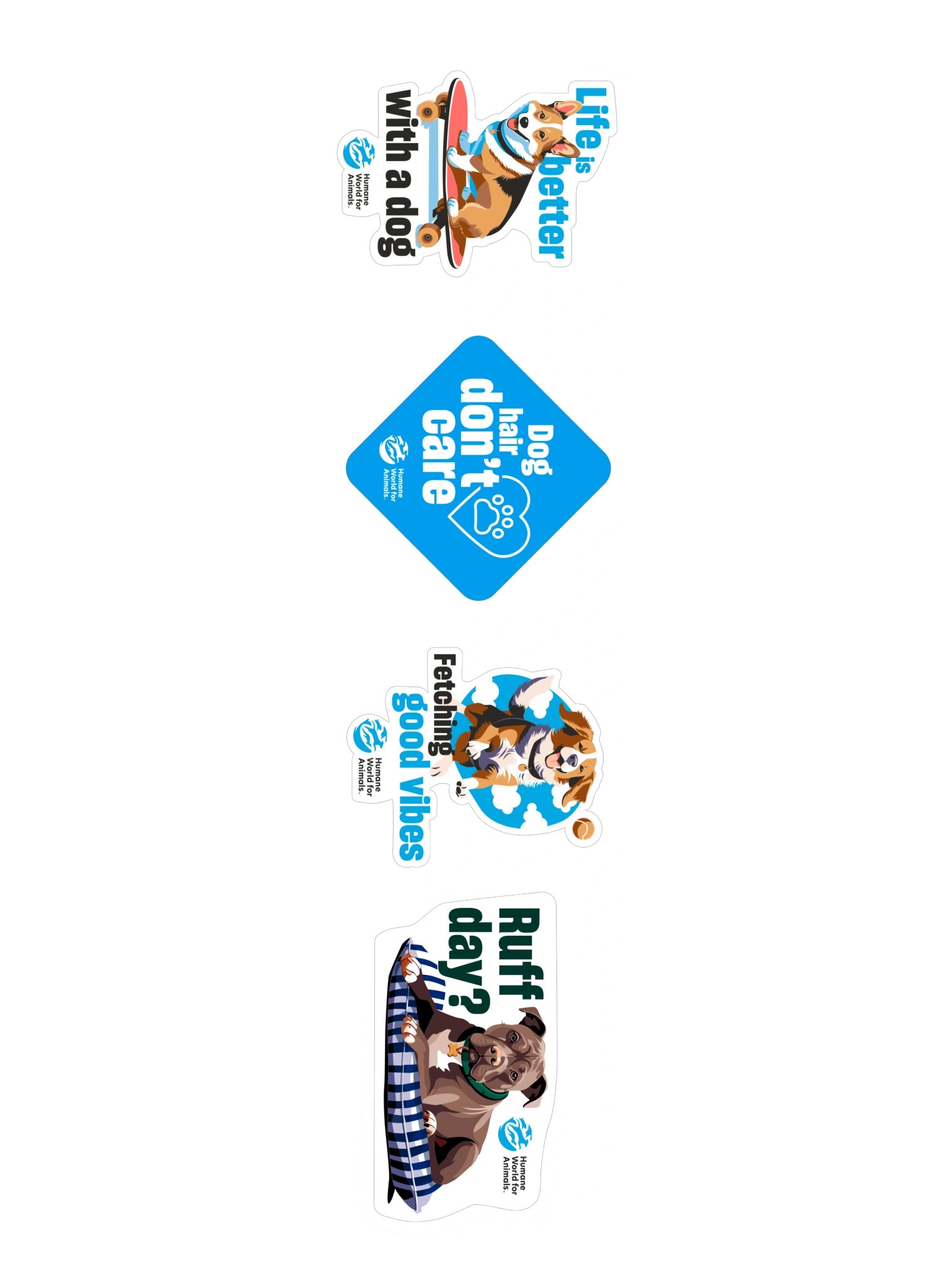 I love dogs stickers – Set of 4 product image (8)