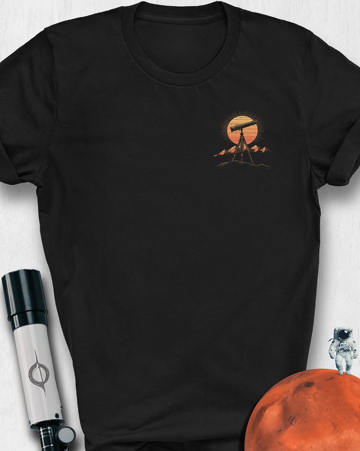 Telescope Sunset Unisex T-Shirt product image (1)