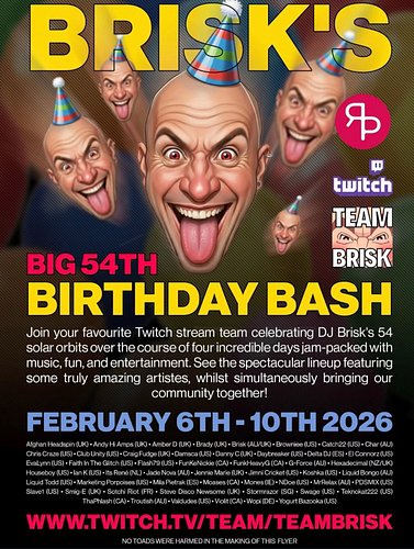 It’s on! Catch me on Monday 7am GMT just before the birthday boy himself @briskatron 

#teambrisk