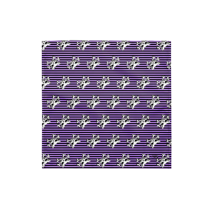 Blaque and Purple Kat Skull Bandana product image (1)