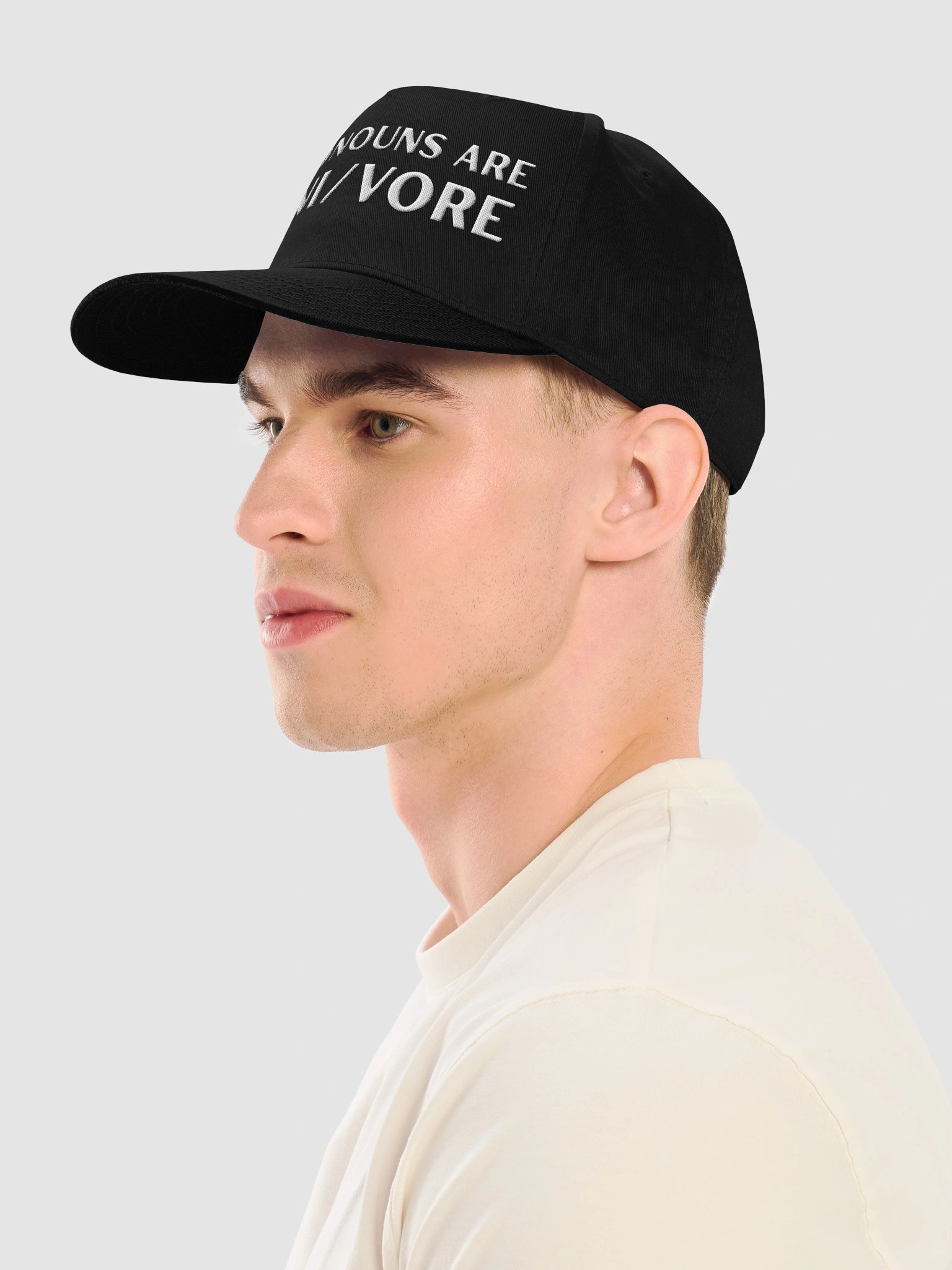 Black Cap - My Pronouns Are CARNIVORE product image (4)