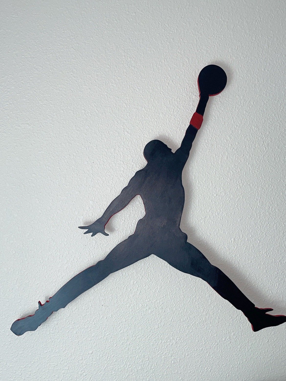 Michael Jordan Wood Wall Art Piece | Handmade | Illuminating product image (3)