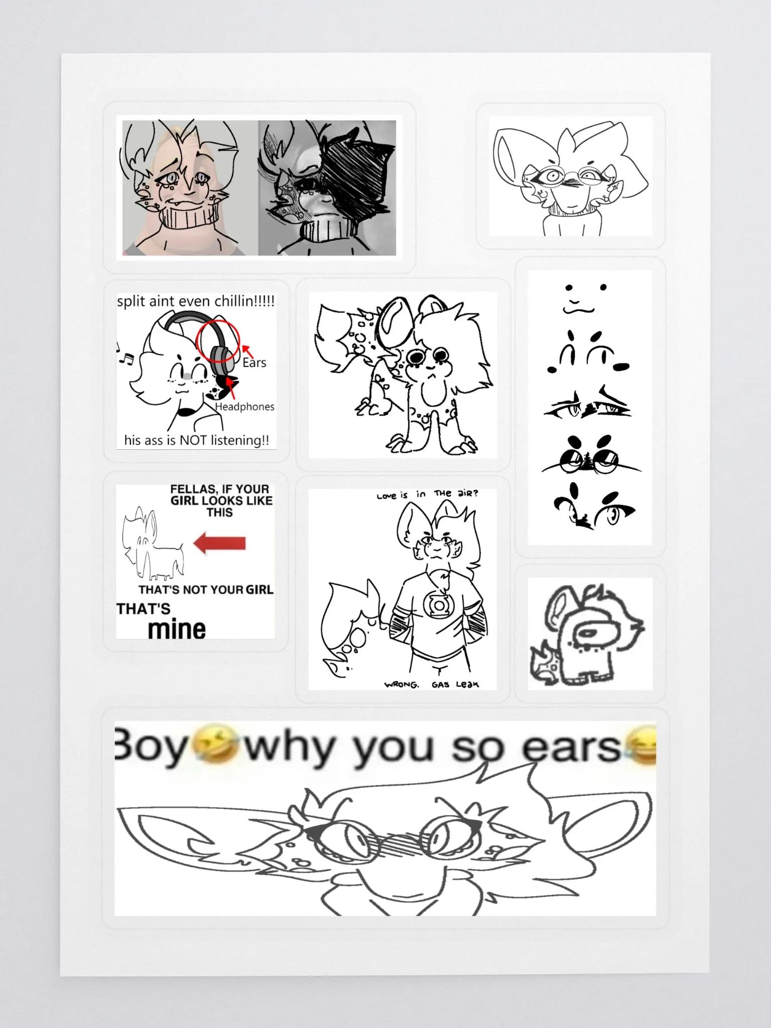 Joke Sticker Sheet product image (3)
