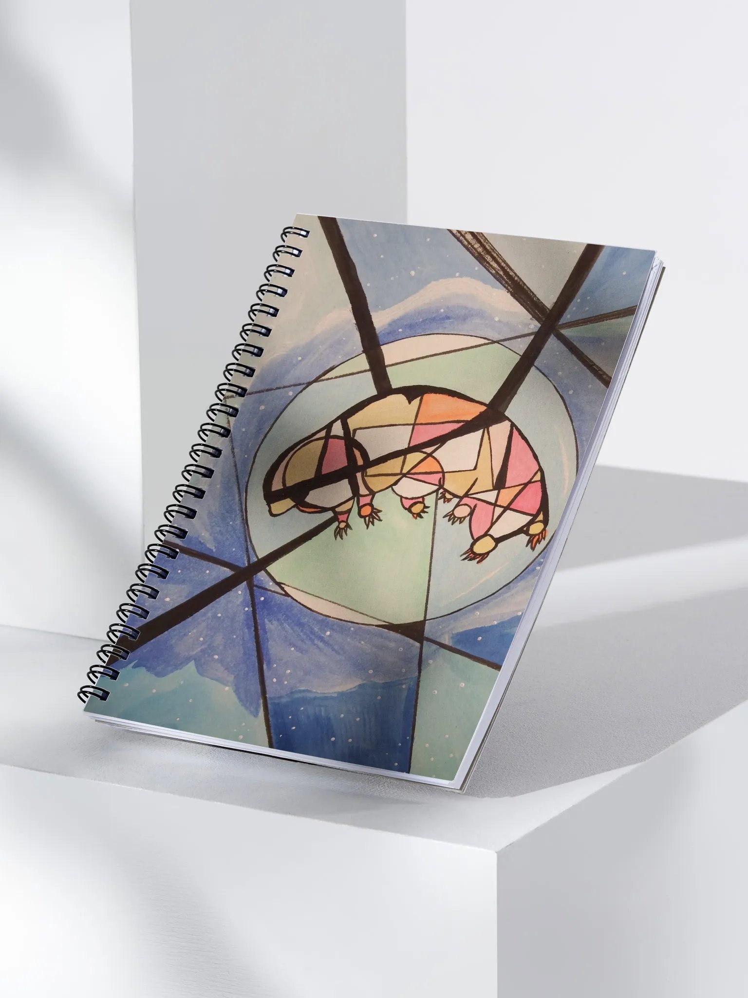 Cubism Painting: The Dream of a Tardigrade Spiral Notebook by Allcolor product image (3)