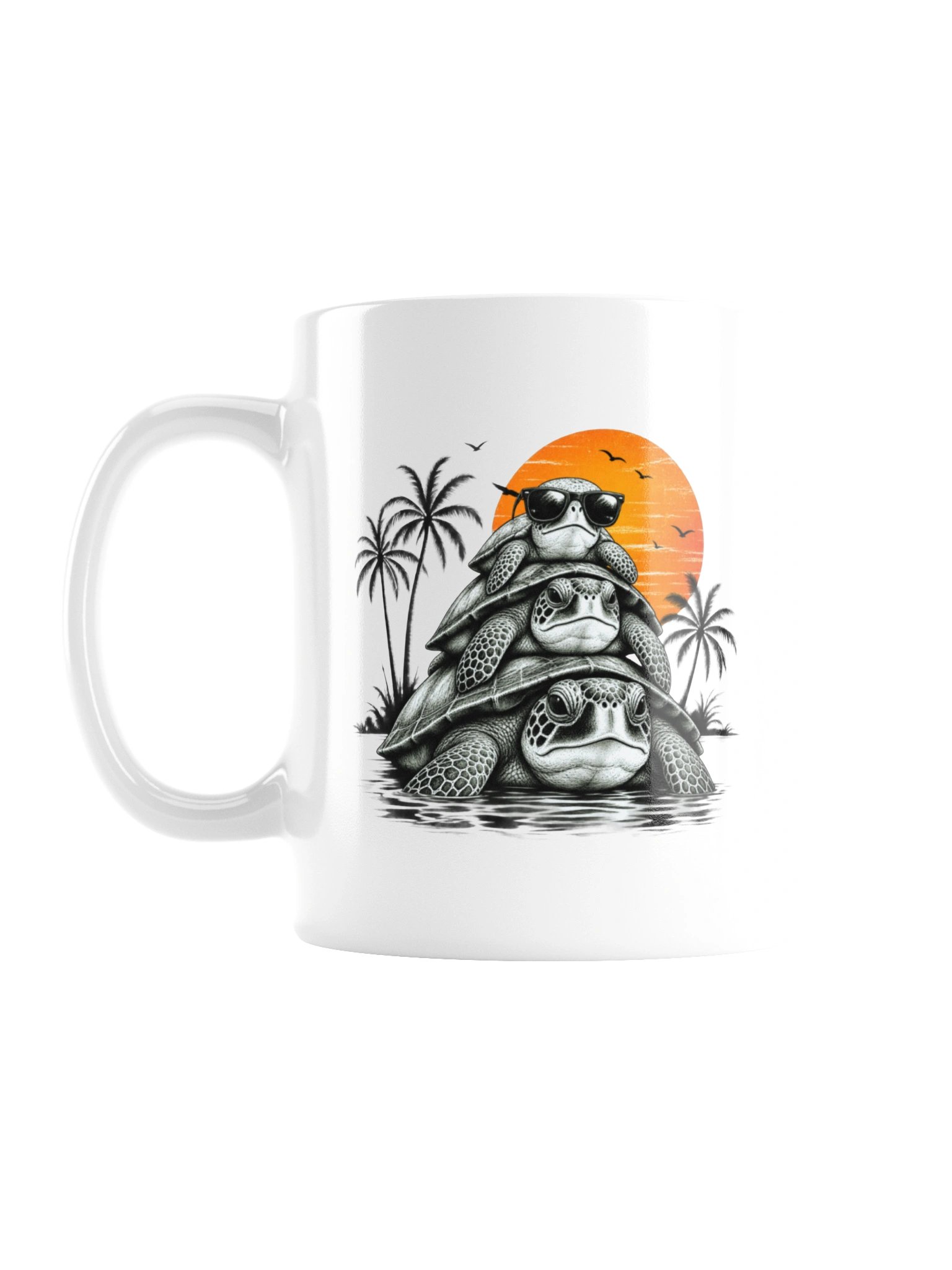 Slow Life Turtle Ceramic Mug product image (2)