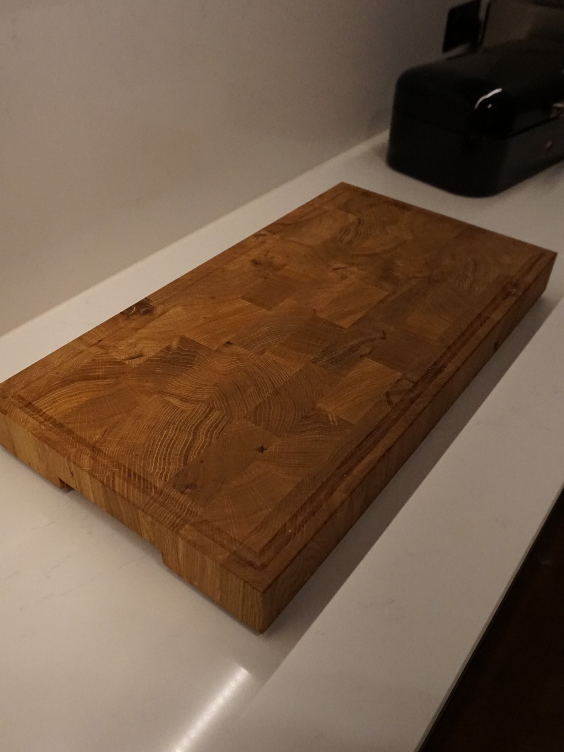Eiken kopshouten snijplank (60x32x5.5 cm) product image (2)