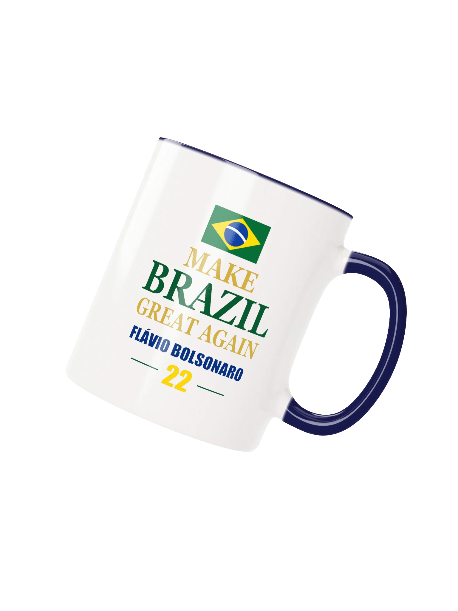 Caneca Duplo Design - Bolsonaro 22 – Make Brazil Great Again | Double Design Mug - Bolsnaro 22 - Make Brazil Great Again product image (2)