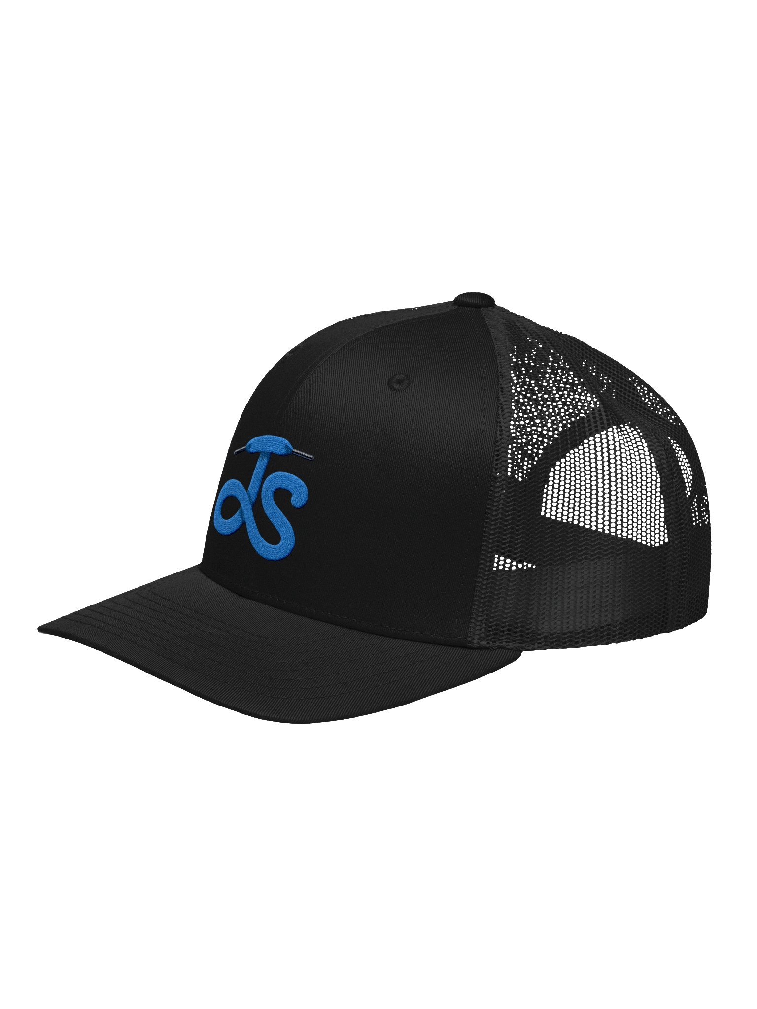 Abstract Blue Rope Retro Trucker Hat product image (2)