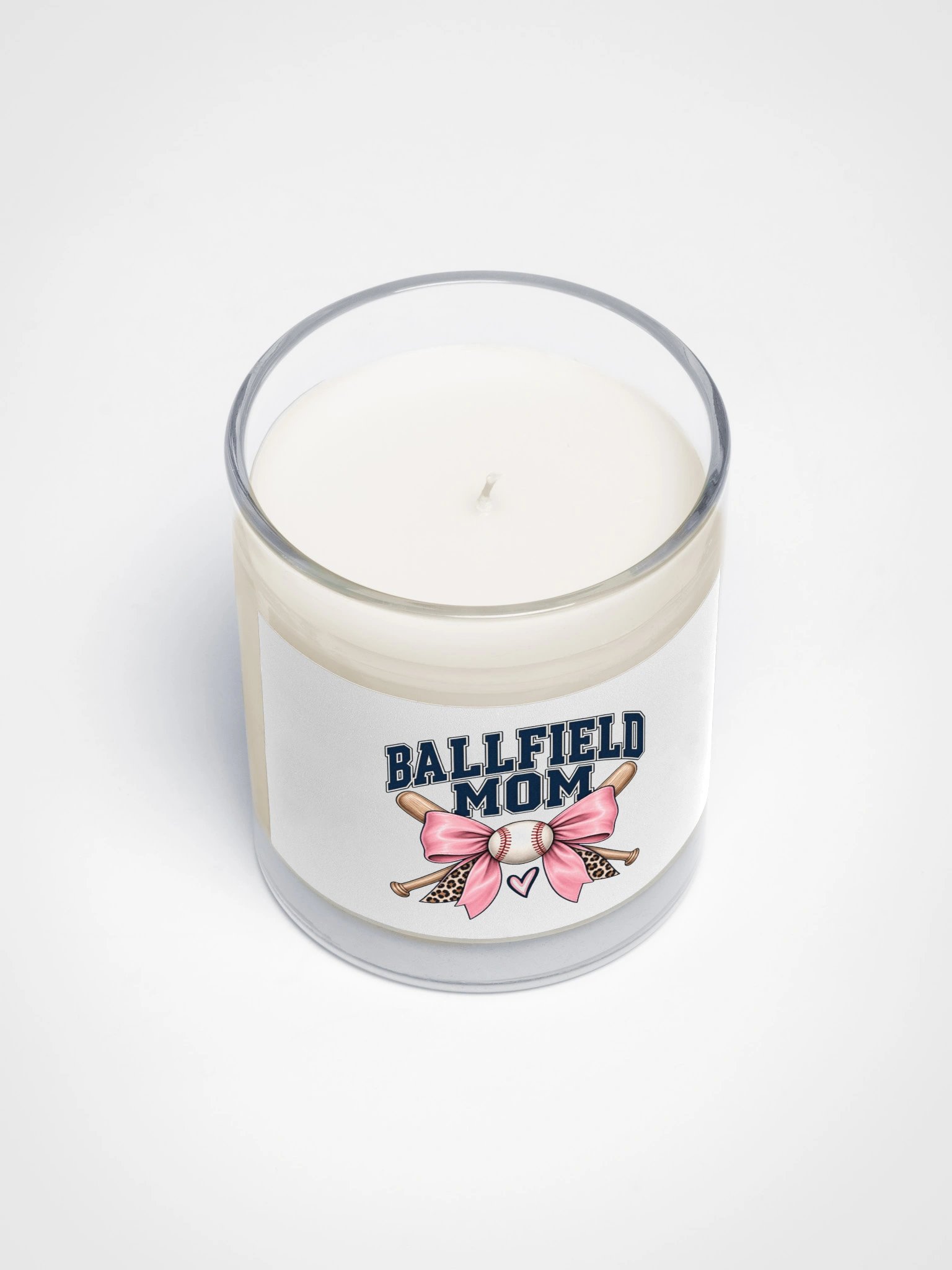 Ballfield Mom Bow Candle | Baseball & Softball Mom Soy Candle product image (3)