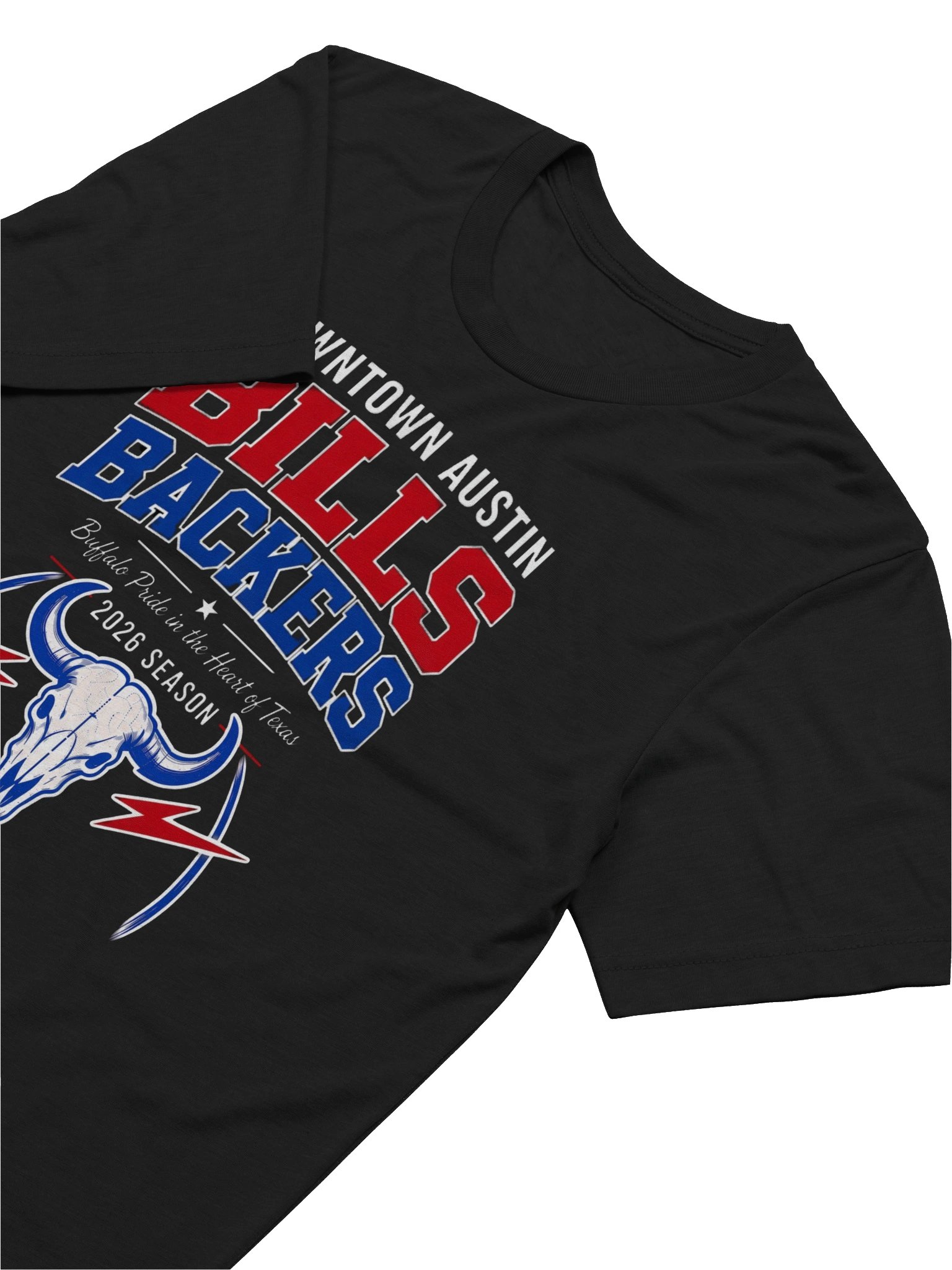 Downtown Austin Bills Backers 2026 - Unisex Skull T-Shirt (Black) product image (3)