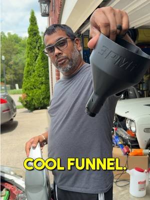 Engineer brain said it should work… so naturally I had to test it 😂 When I designed this oil funnel, I added flutes to vent the valve cover area and rifling inside to help spin the oil as it flowed. My theory was that it would reduce glugging and speed up oil fills. Well… I finally tested it with 5 quarts of 5W-30 and it filled in 25 seconds 🤯 Not gonna lie, I wasn’t expecting it to work THAT well 😅 Sometimes the random ideas actually pay off. #3dprinting #engineering #projectcar #mechaniclife #3rdpedalmedia