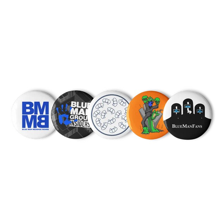 Blue Man Fans 5pk Pin Set product image (1)