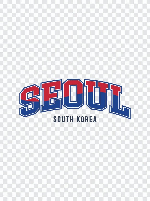Seoul South Korea Varsity Typography Set | 서울 바시티 타이포그라피 벡터 디자인 product image (5)