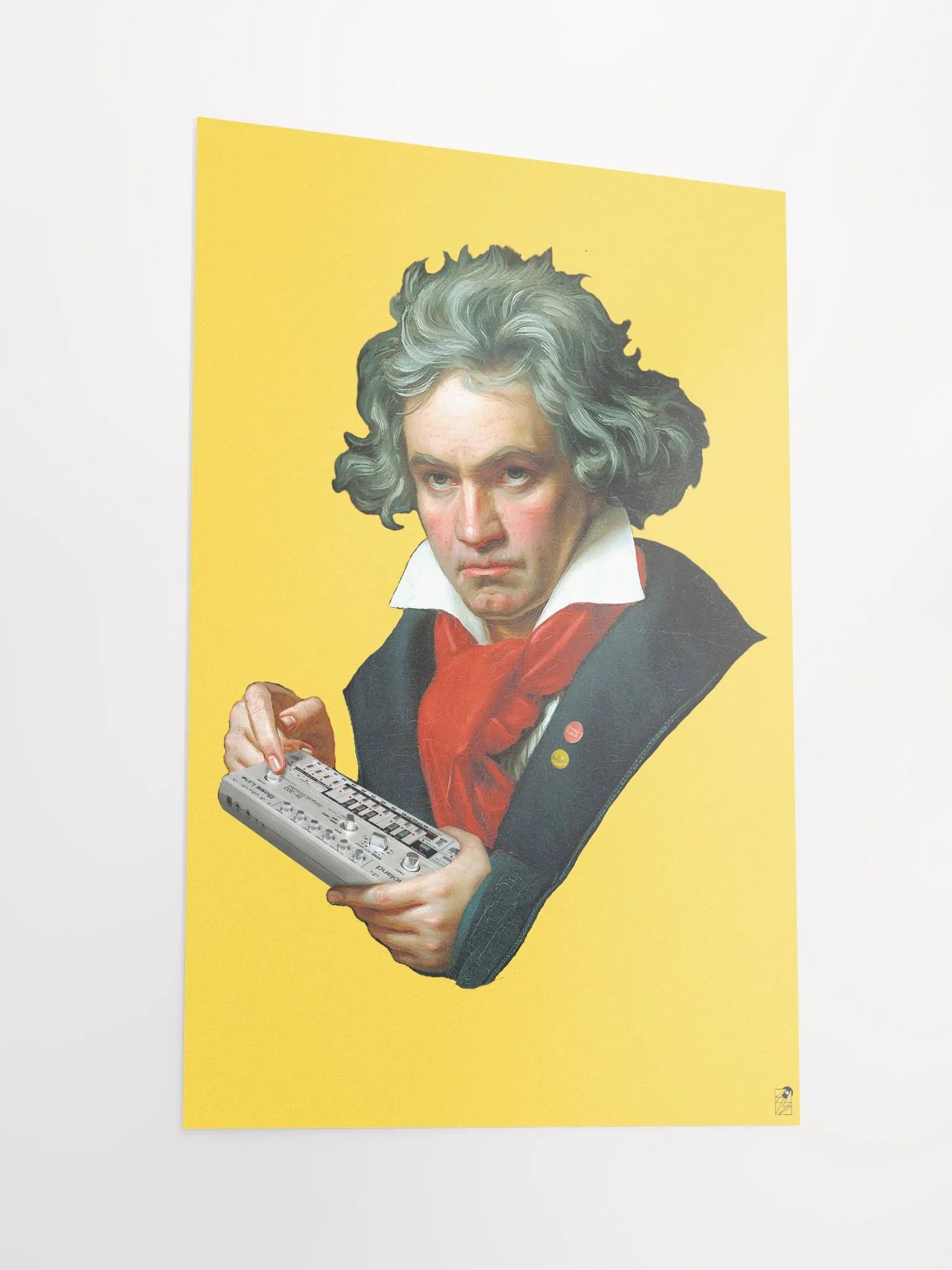 Roland van Beethoven by Frank Fonik (tb-3-0-3 Tribute), Techno EDM Matte Paper Poster product image (2)