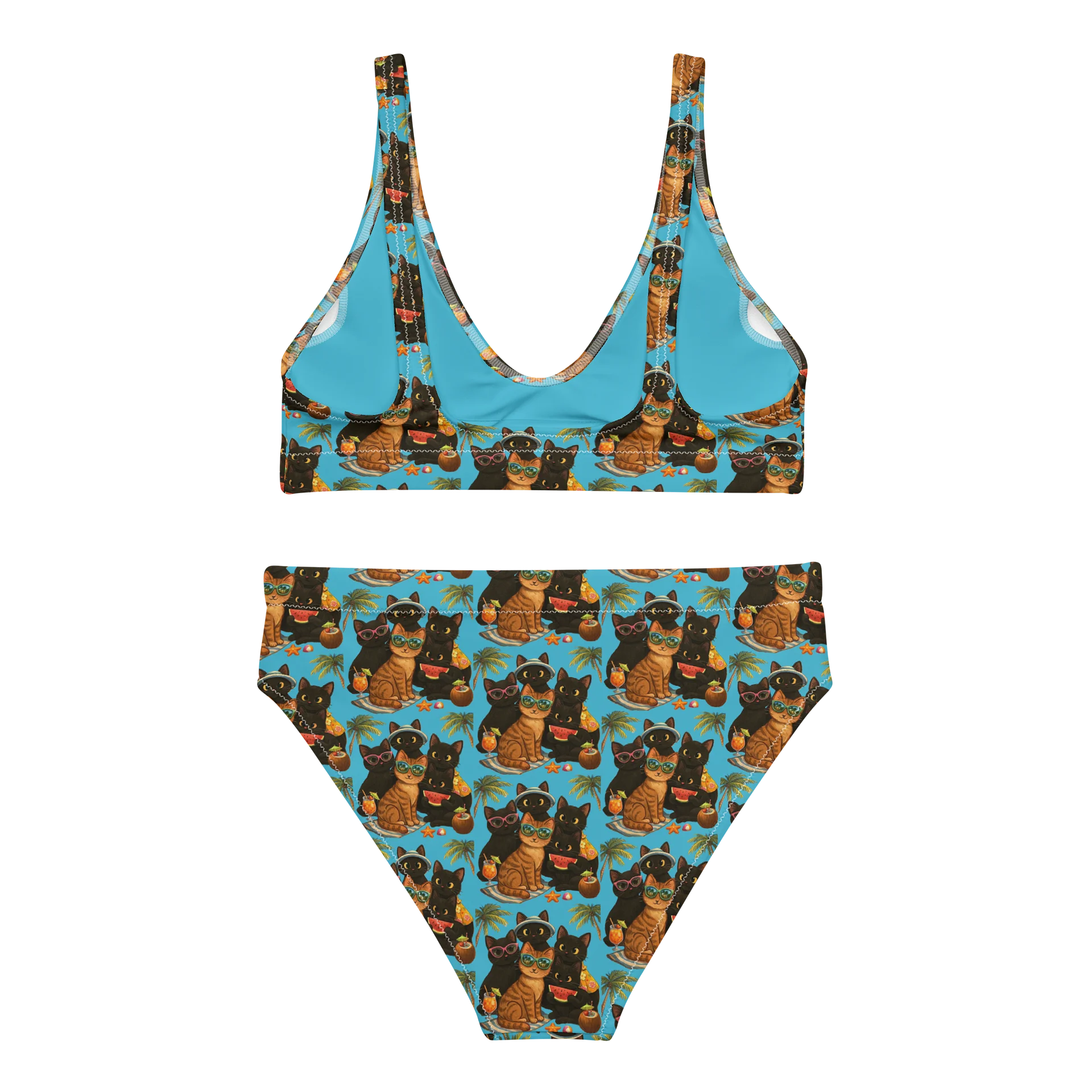Cat Brigade summer High-Waisted Bikini Set product image (2)