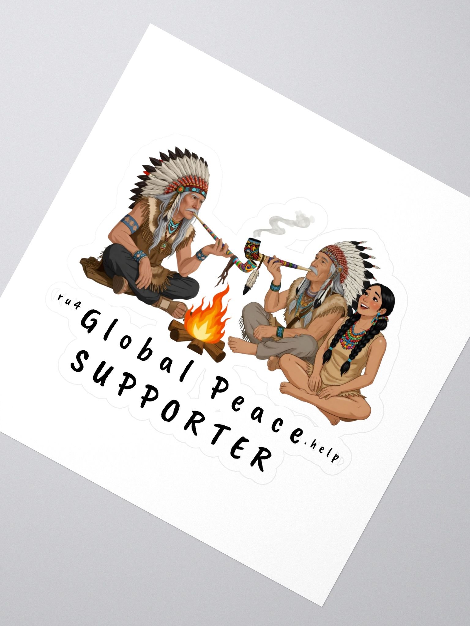Peaceful Gathering Kiss Cut Stickers product image (2)