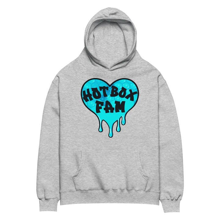 HOT BOX FAM TEAL HONEY COMB LOGO HOODIE product image (32)