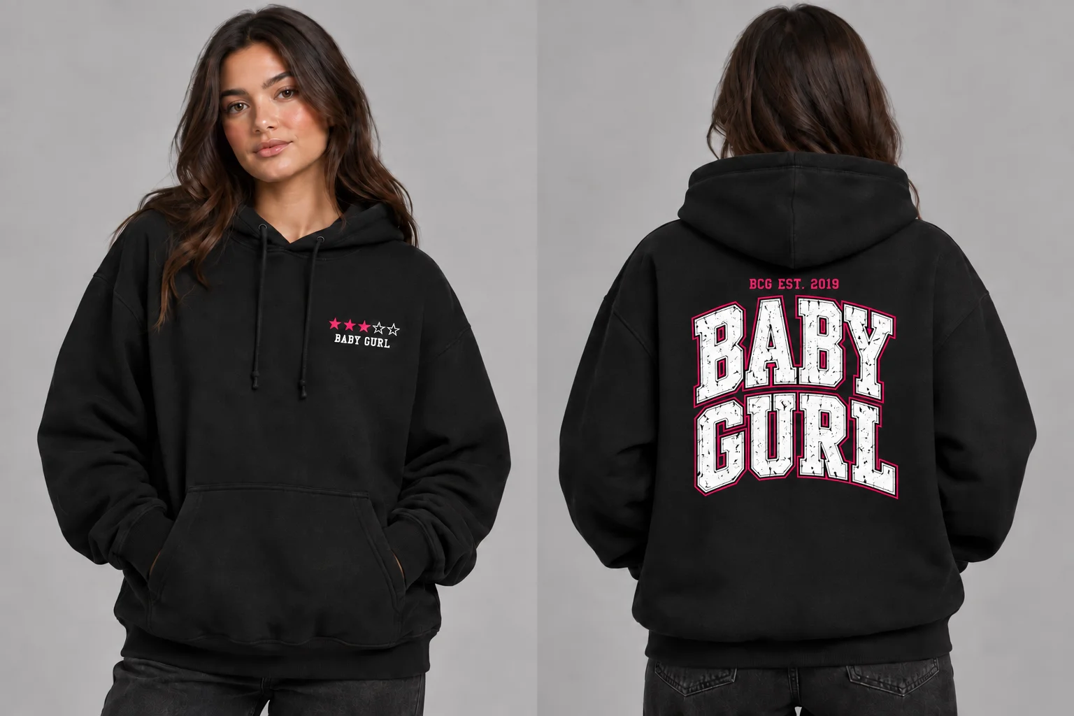 Baby Gurl Hoodie front