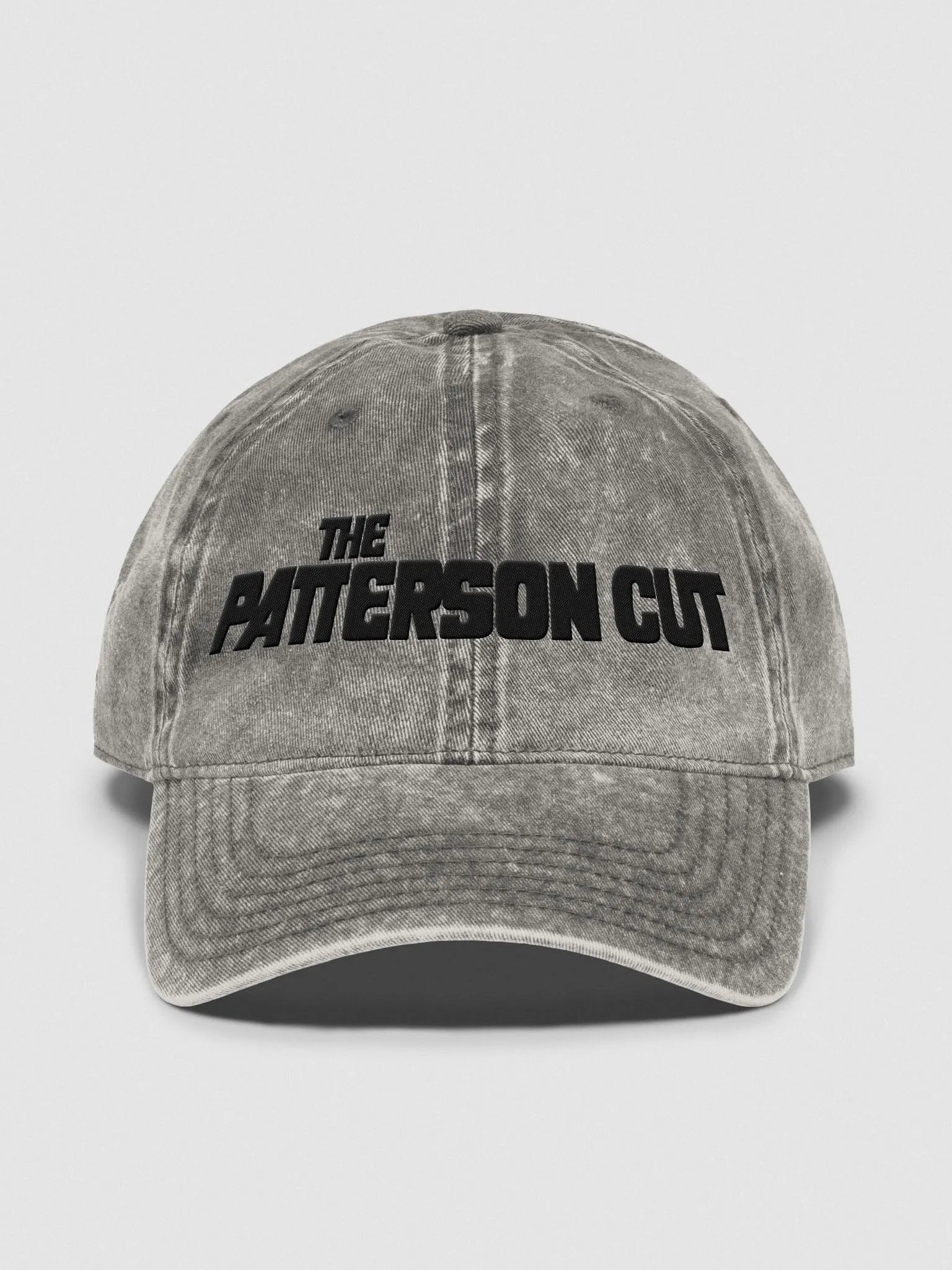 The Patterson Cut Retro Logo [Black] Vintage Wash Hat product image (7)