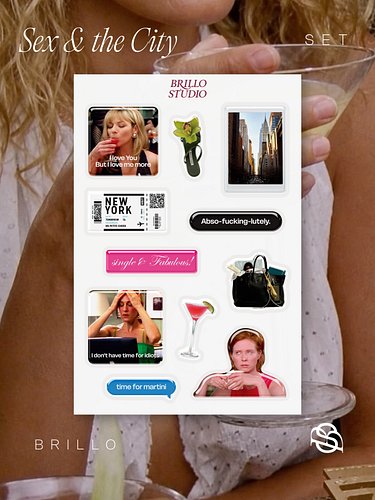 New design! 🍸 Sex & the City 🌃

In a New York state of mind 🥂💋

Cosmopolitans, late-night talks, questionable men, iconic out...