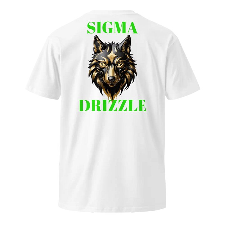 SIGMA DRIZZLE WOLF (GREEN LETTERS) TEE Unisex Premium T-Shirt product image (1)
