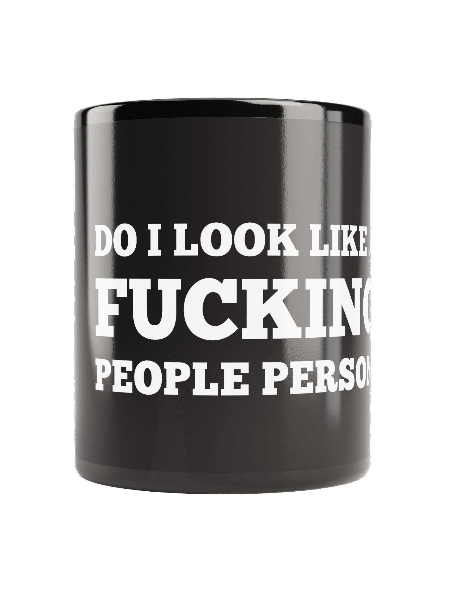 The “People Person” Black Glossy Mug product image (3)
