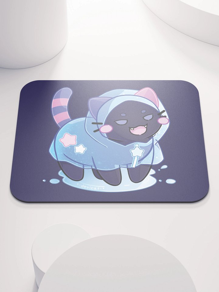 CandiCat Void Cat The Raincoat of Stars 2026 Mouse Pad product image (1)