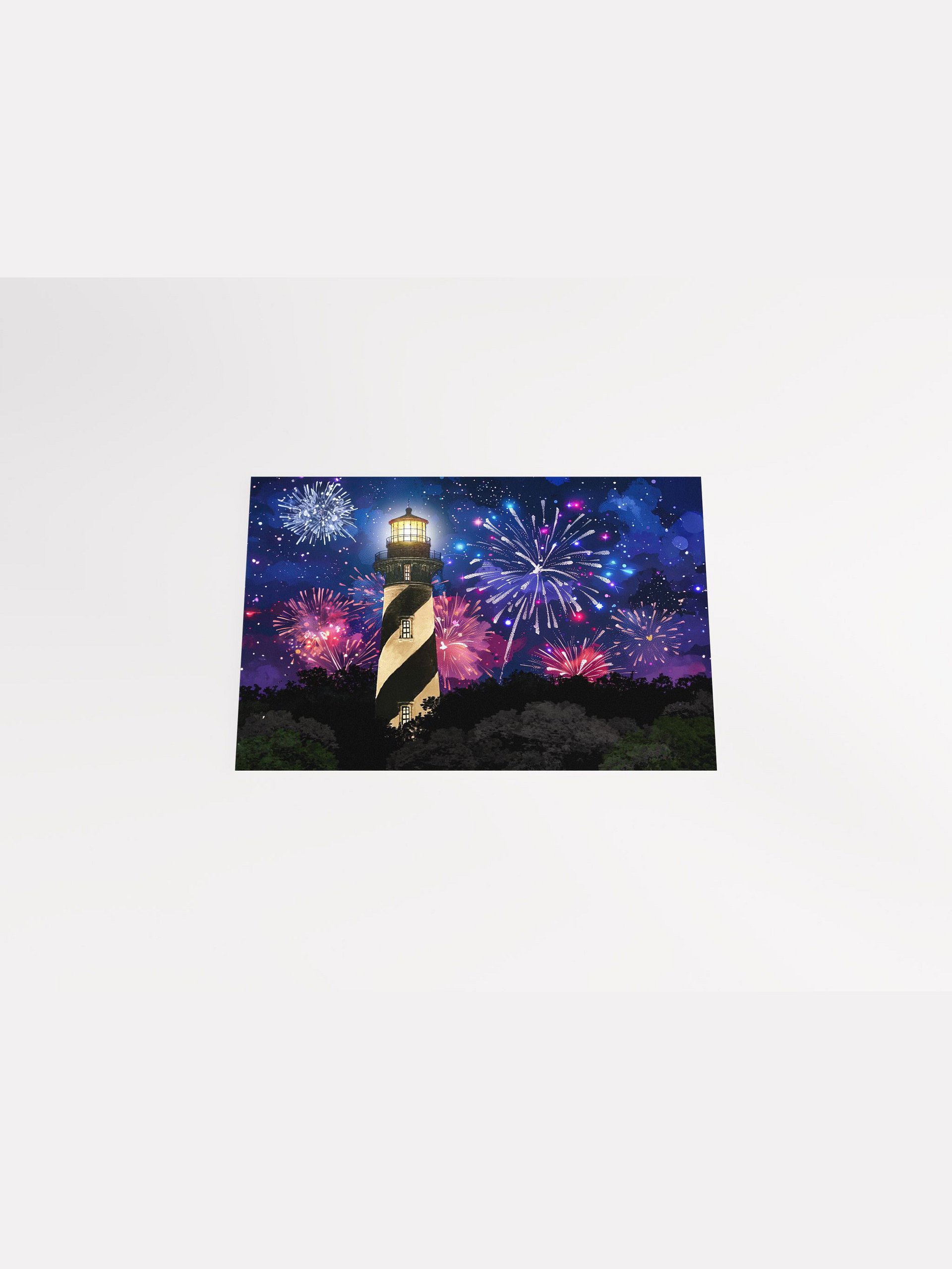 Fireworks Over St. Augustine Lighthouse – Florida Studio Art Print product image (4)