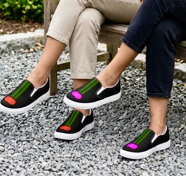 Scarlet Flowers | Slip On Canvas Shoes product image (3)