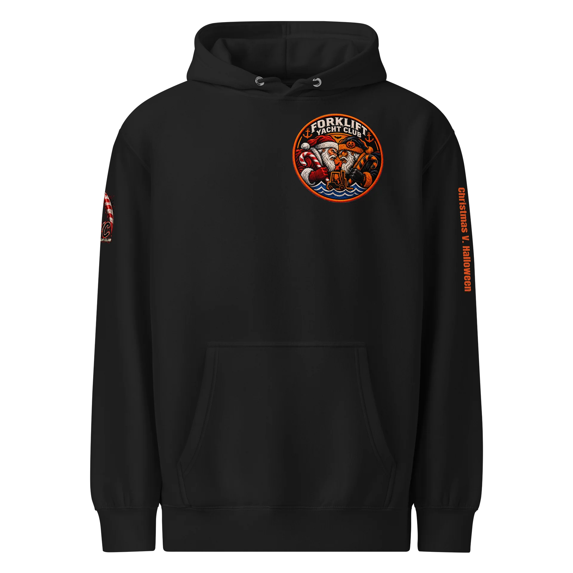 Santa v. Krumpus Hoodie product image (1)