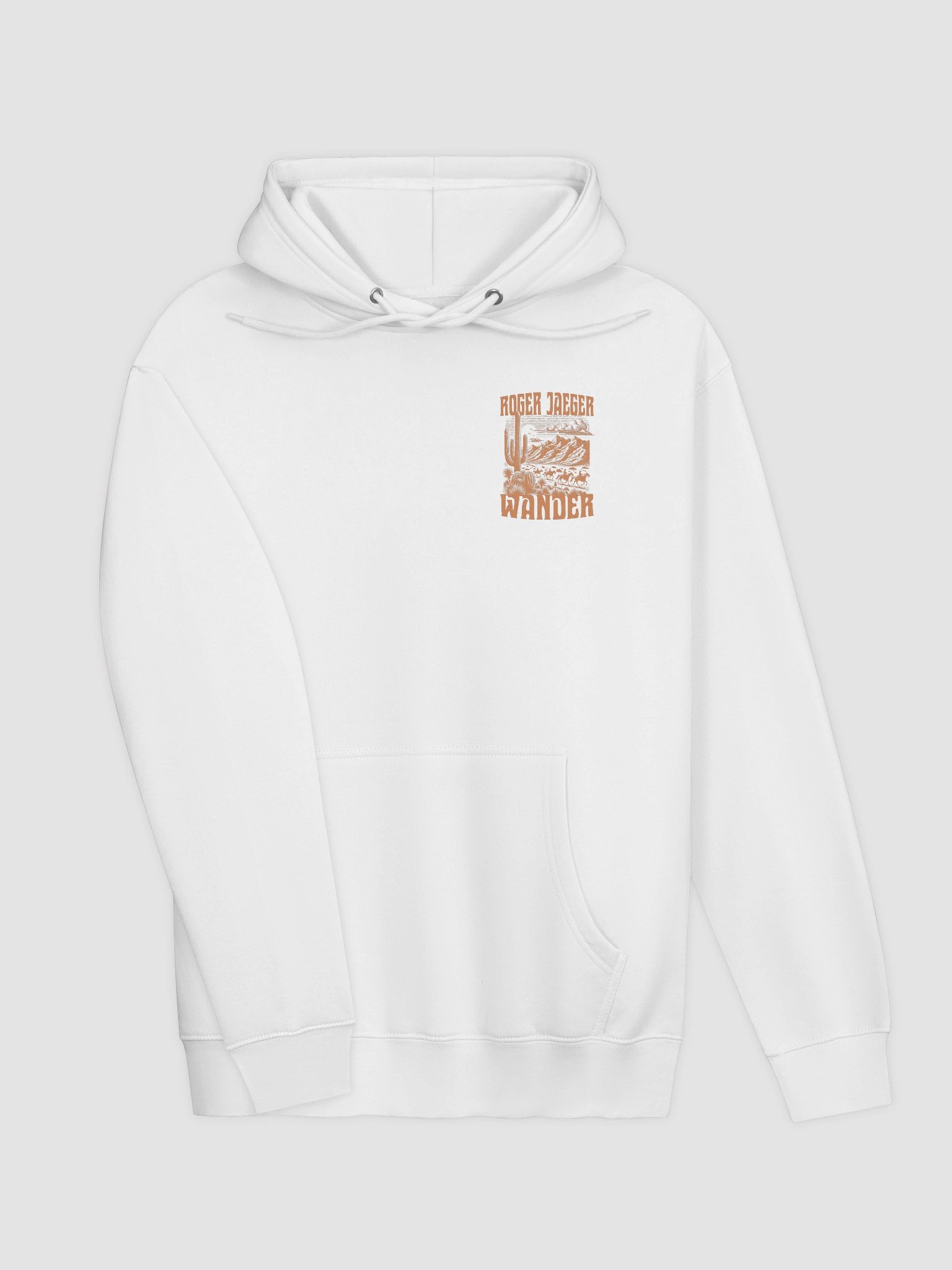 Wander - White Pullover Hoodie product image (3)