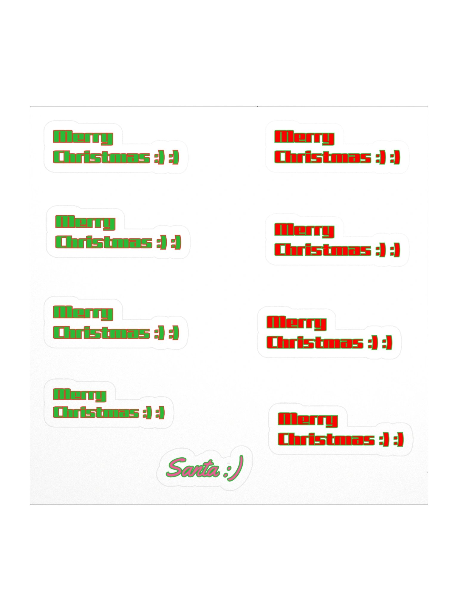 Christmas :) Stickers 9PK product image (1)