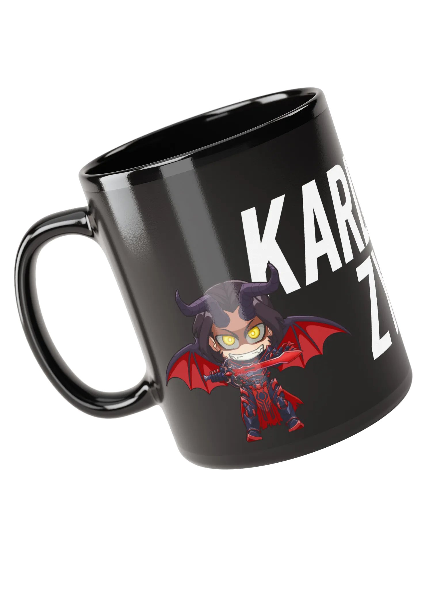 Kardinal Zyn Angel & Demon Coffee Mug (Black) product image (3)
