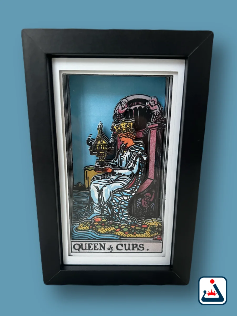 Queen of Cups – 3D Tarot Shadow Box Art product image (5)
