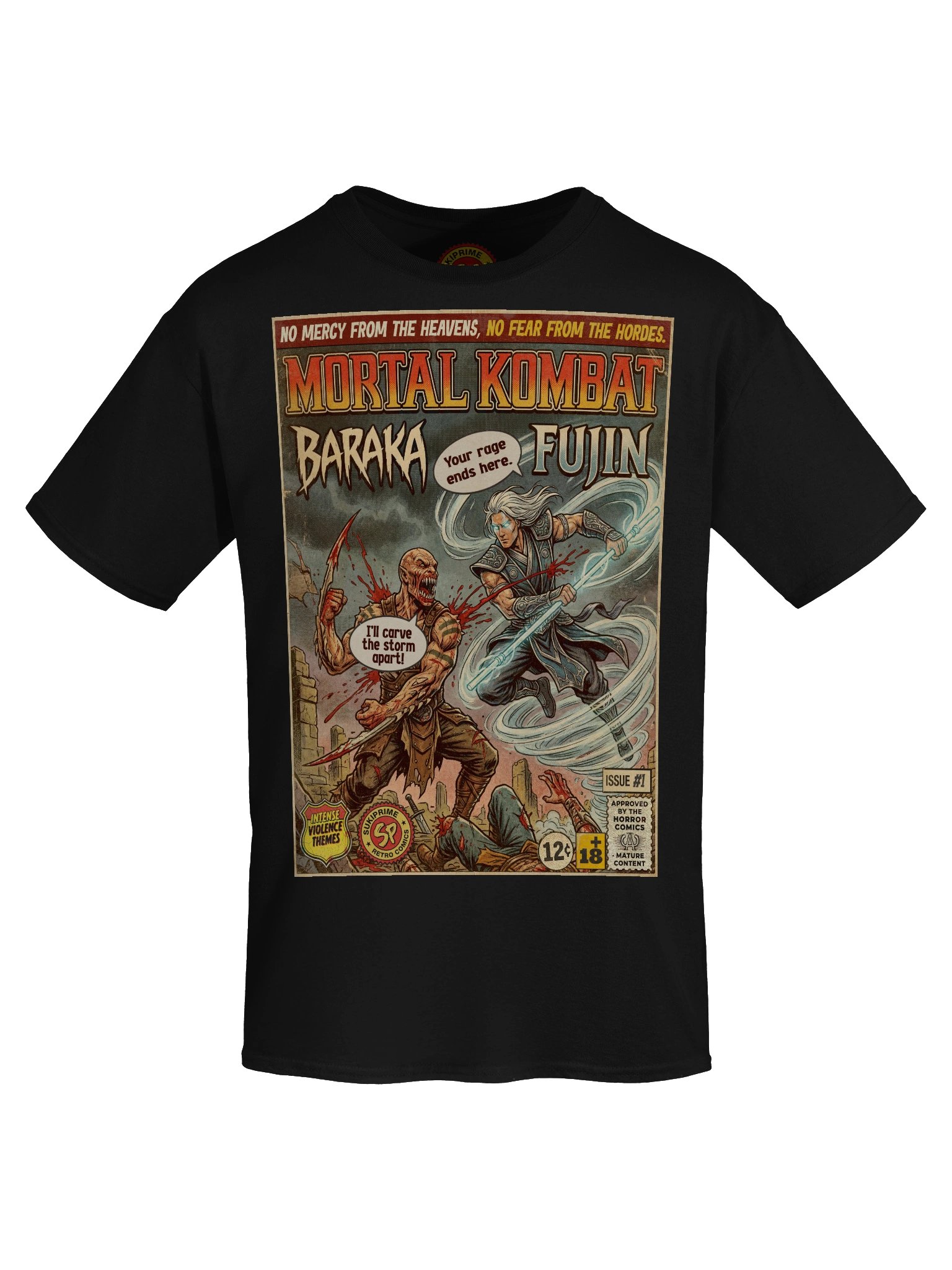 Mortal Kombat Baraka & Fujin Comic Art T-Shirt product image (5)