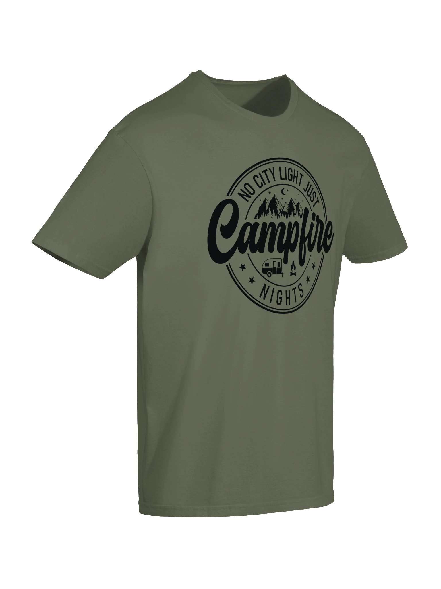 No City Light, Just Campfire Nights T-Shirt | Camping Tee product image (6)