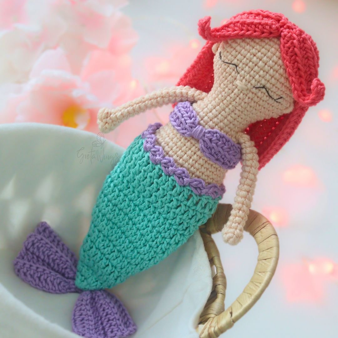 Patrón PDF Amigurumi Cuqui Sirena: Diseño Exclusivo para Tejer tu Sirena Ideal (Descarga Digital) product image (8)