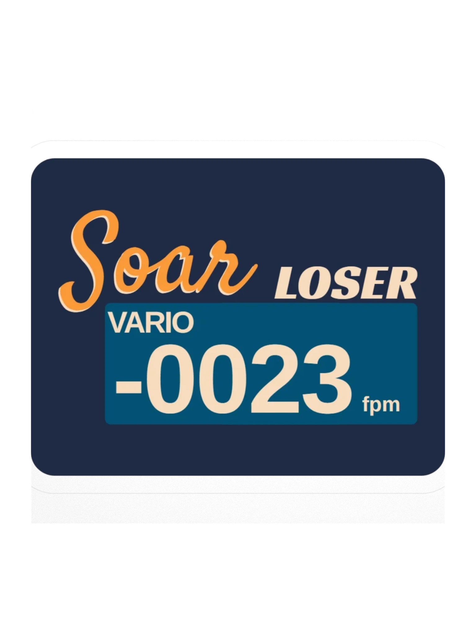 SOAR loser sticker, indoor use product image (1)