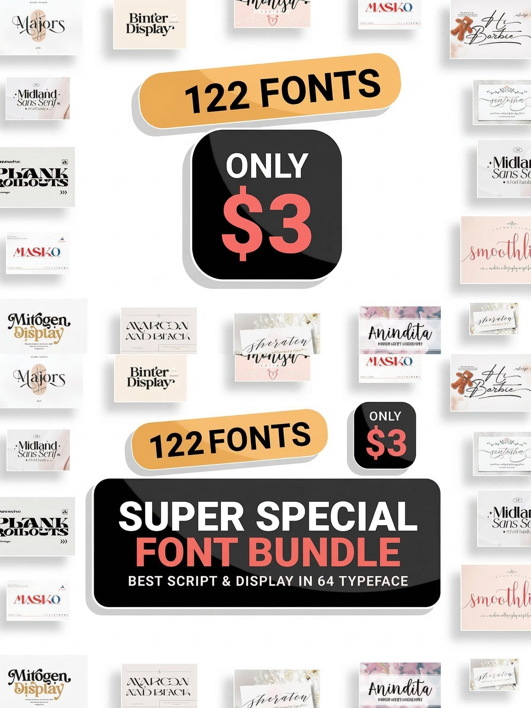Super Special Font Bundle-122 product image (1)