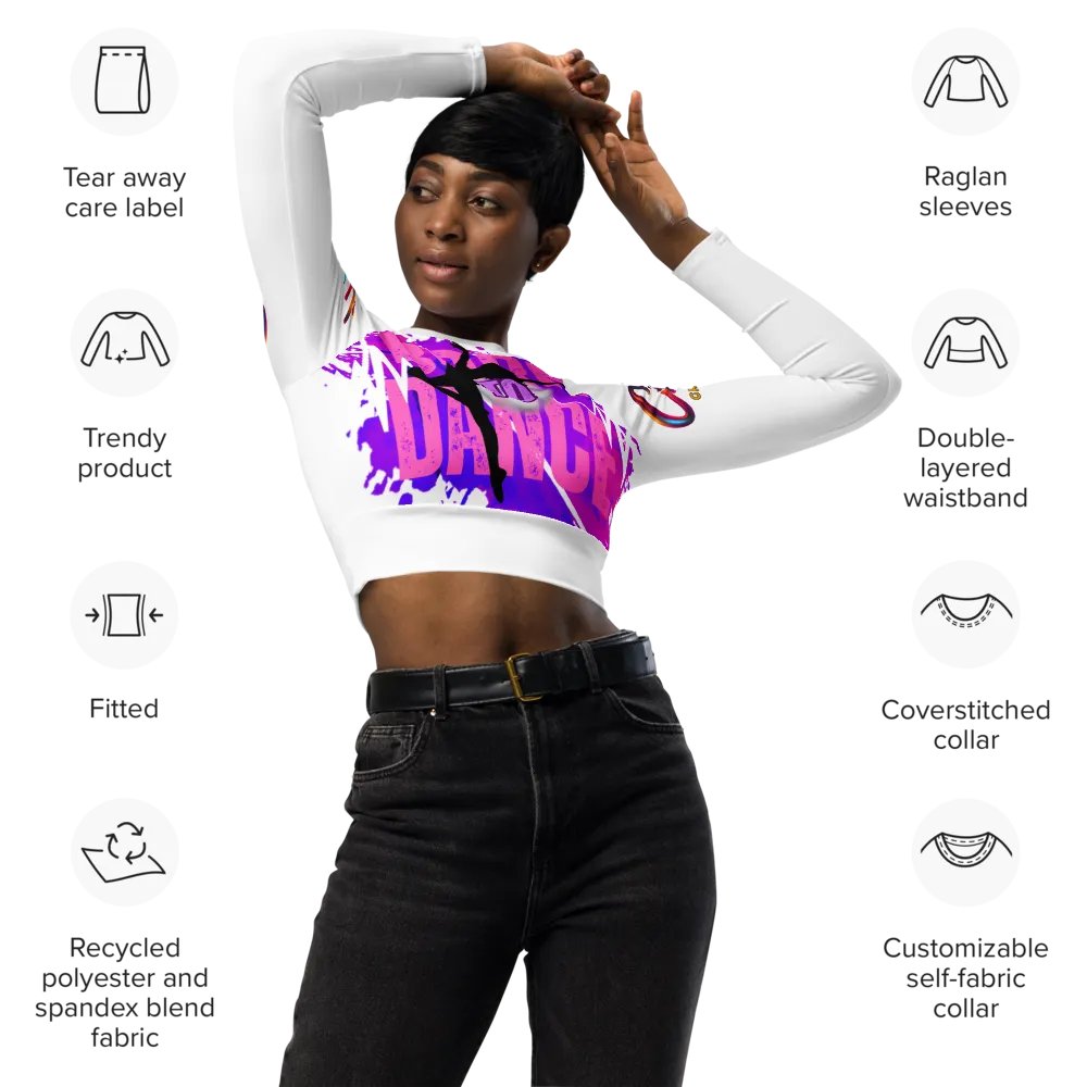 Born to Dance Her Silhouette Dynamo Long Sleeve Crop Top product image (7)