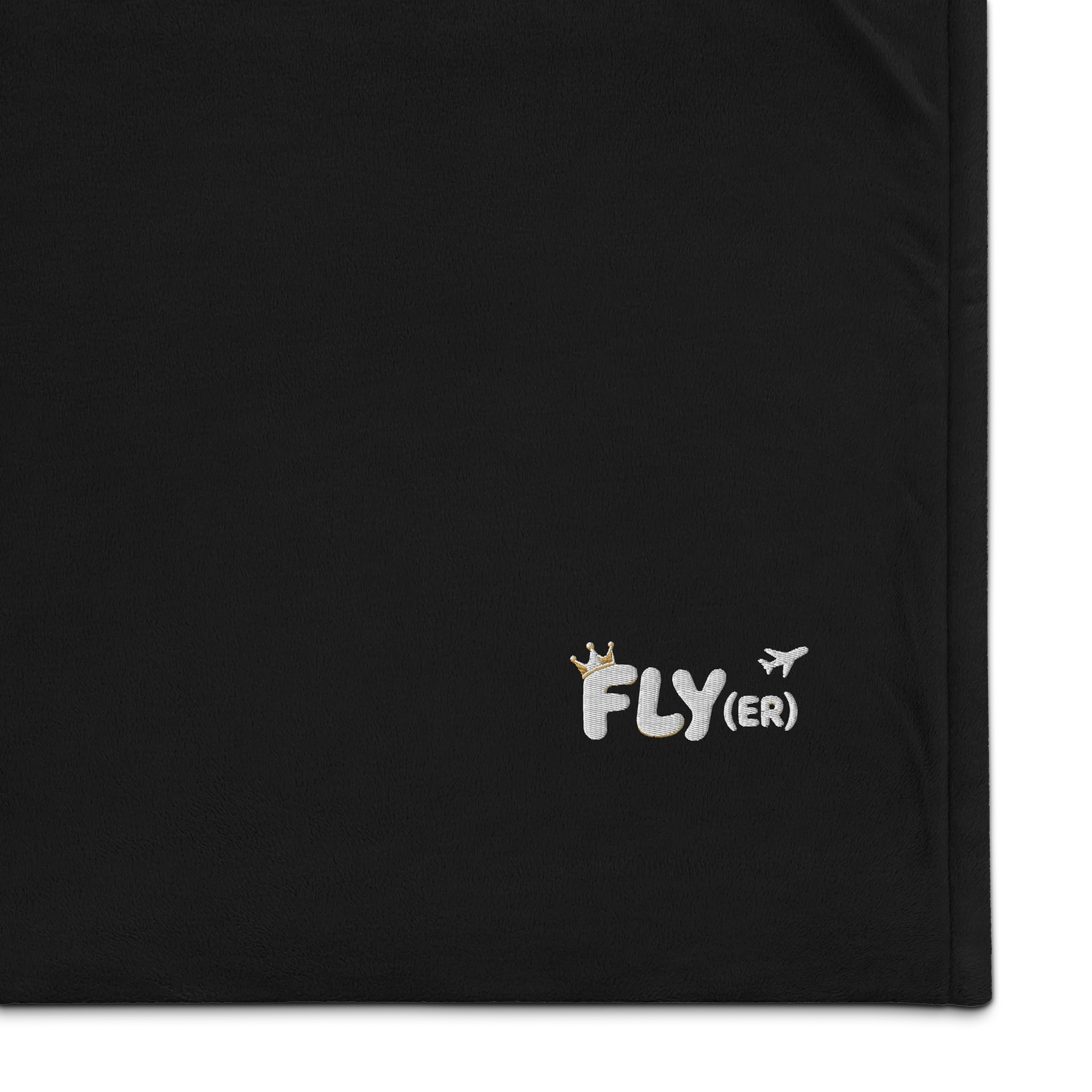 The Flyer Sherpa Blanket — Black & White product image (1)