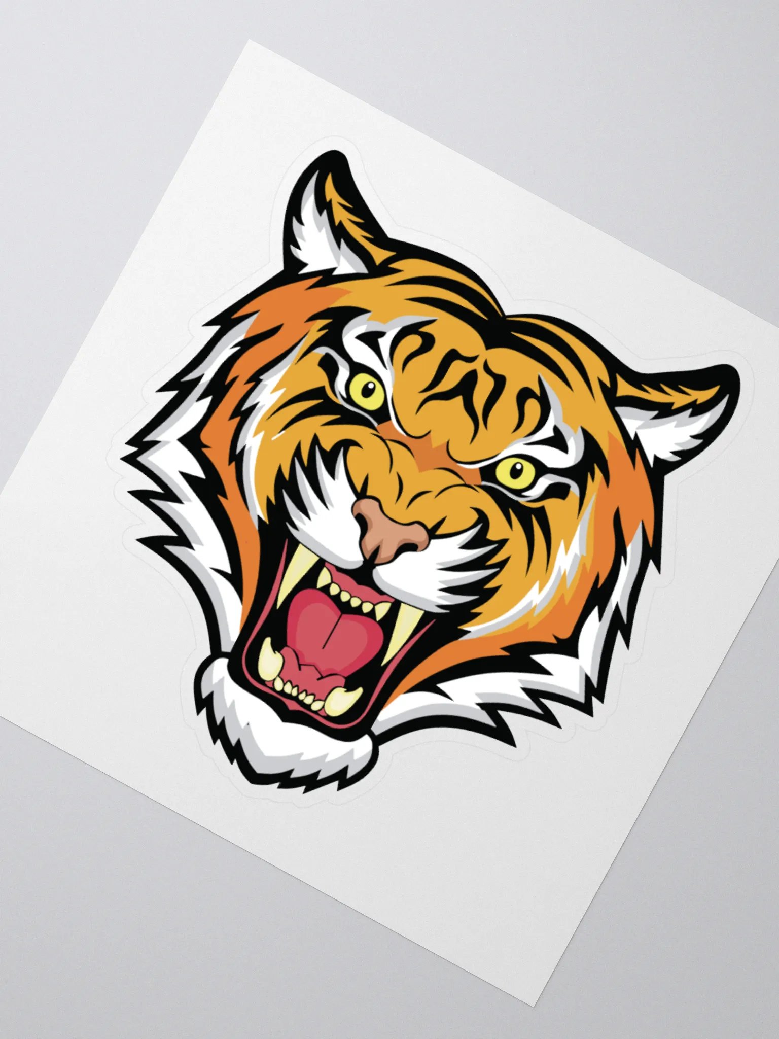 Fierce Tiger Kiss Cut Stickers product image (2)