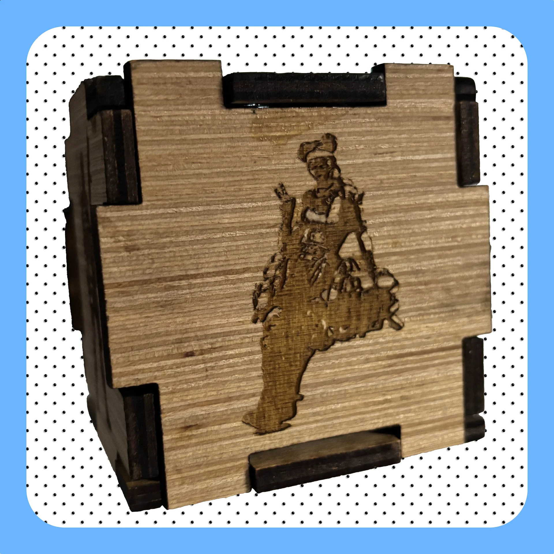 Wood Burned Apex Legends Cube product image (3)