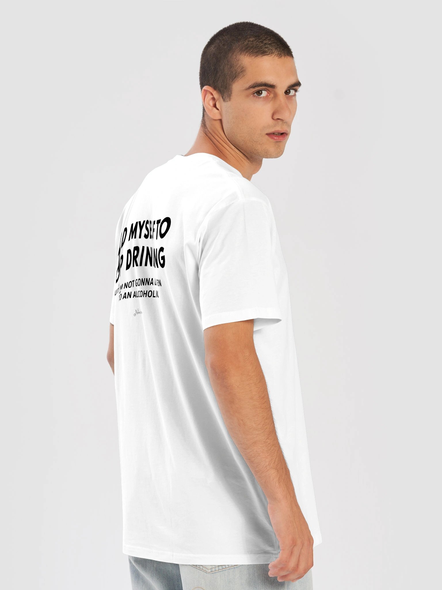 I Told Myself to Stop Drinking – Funny Graphic T-Shirt product image (12)