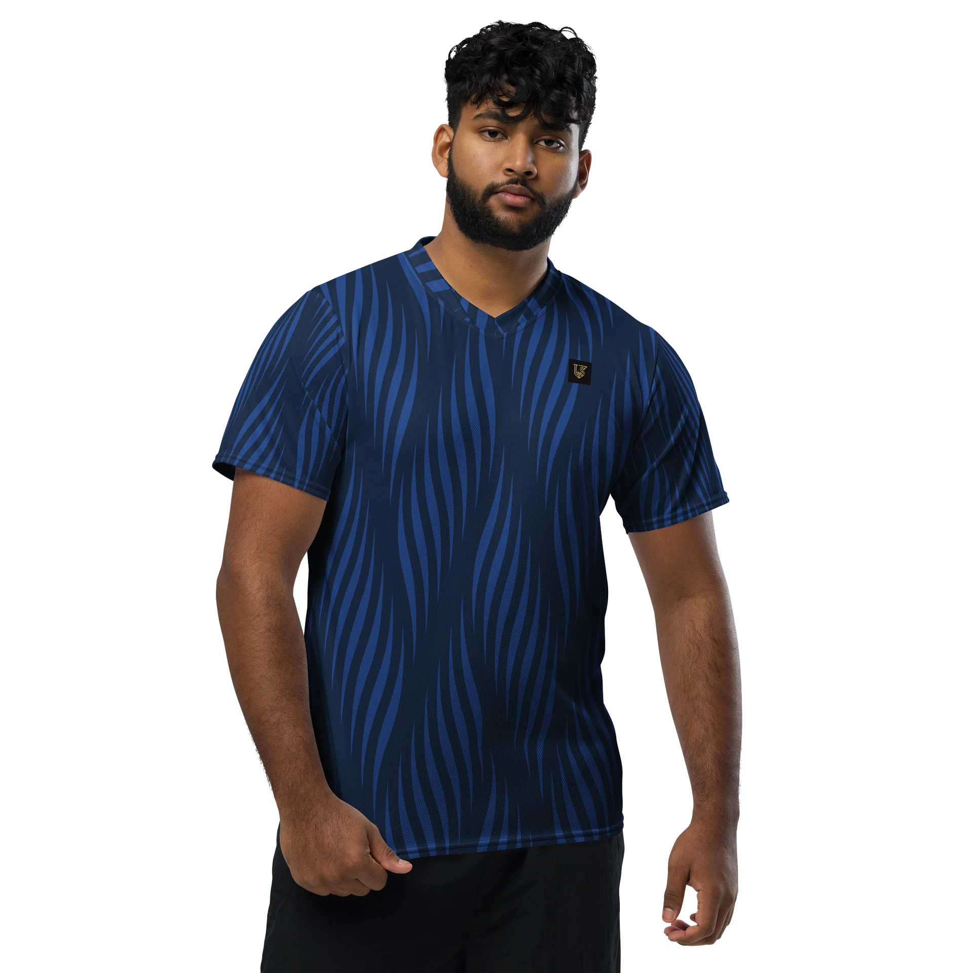 Lafate Store Designer Shirt Blue Pattern - Let'em Know - DC product image (3)