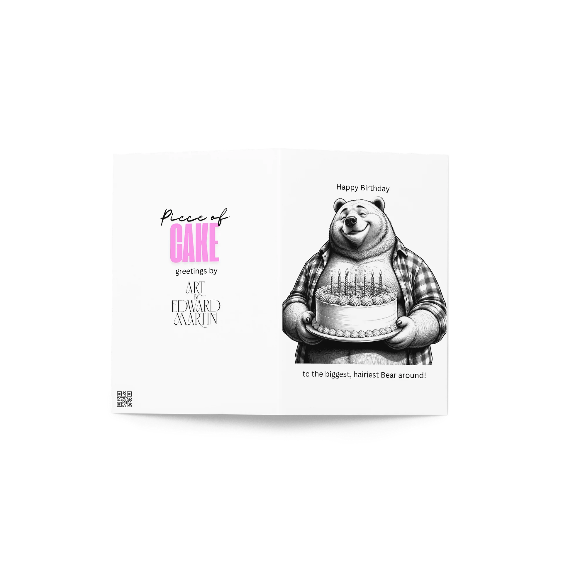 Bear Birthday Cake Greeting Card product image (4)