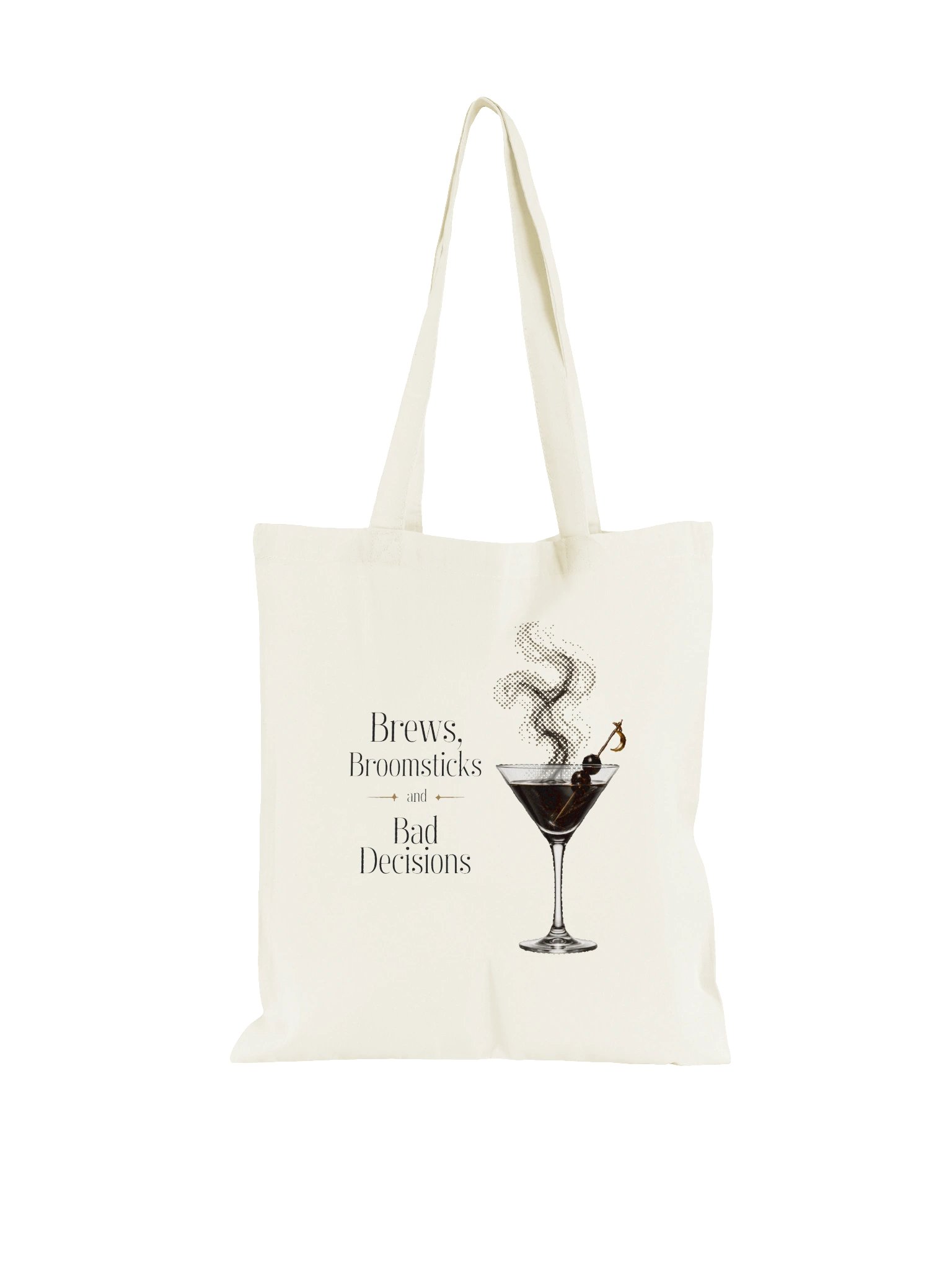 Brews, Broomsticks & Bad Decisions Tote in Natural product image (1)