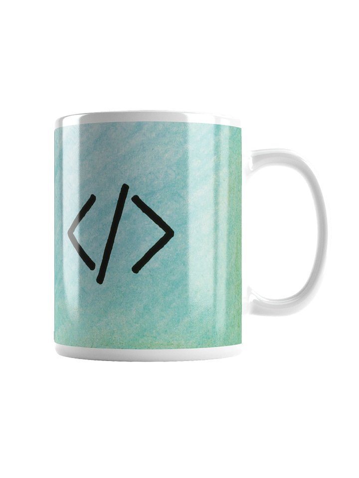 Code Tags Developer Mug (Aqua) product image (2)