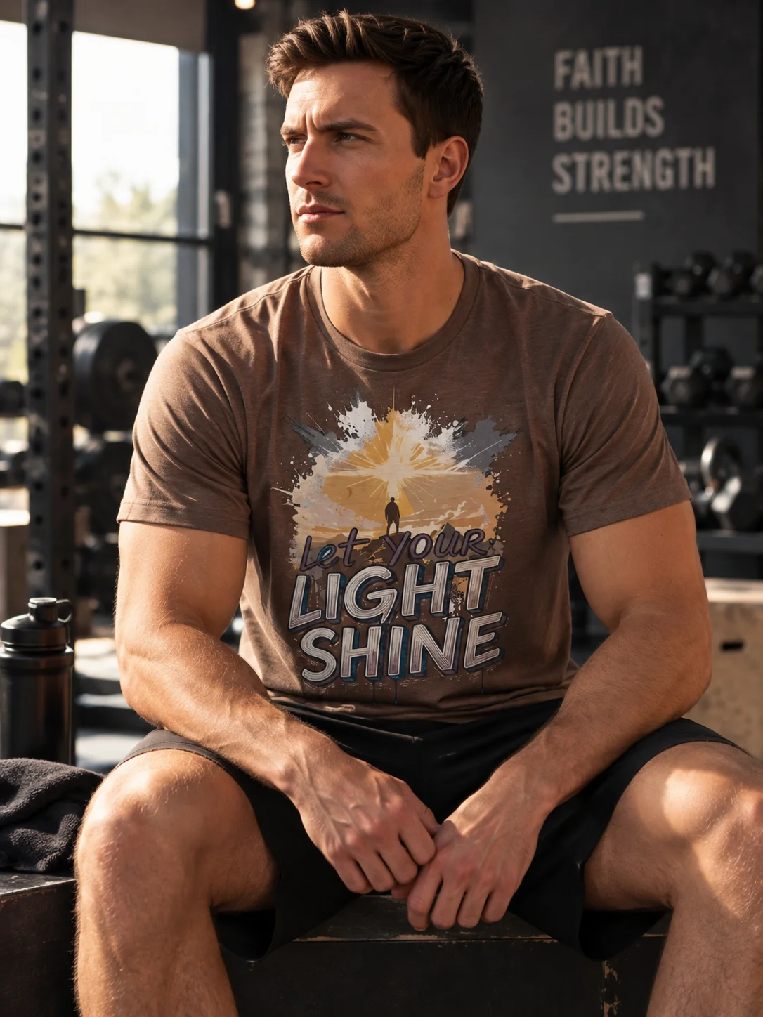 Let Your Light Shine Graphic T-shirt product image (3)