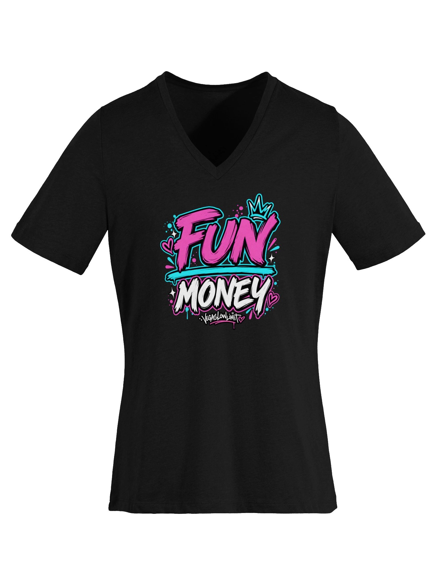 FUN / MONEY Ladies V-Neck product image (19)